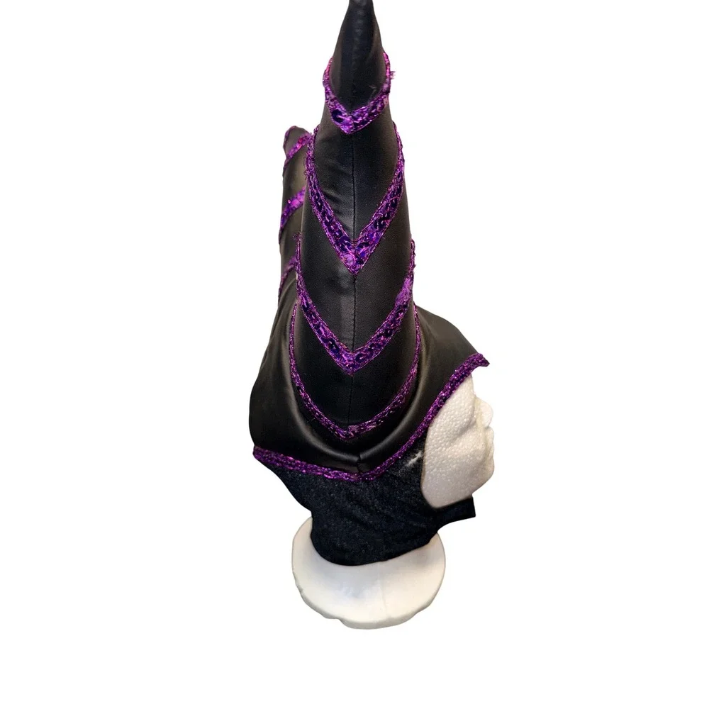 Disney Parks Maleficent Villains‎ Horns Headpiece Black Purple Sequin One Size